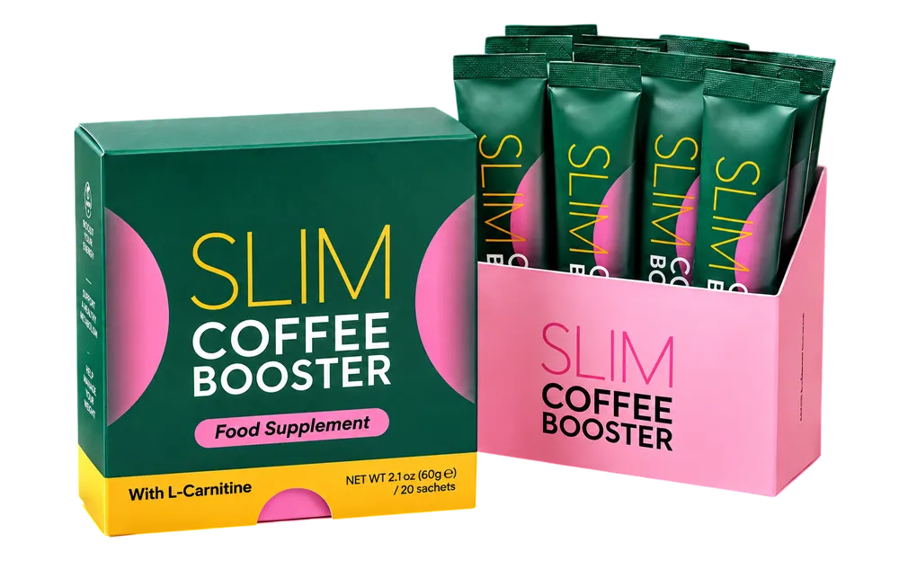 Slim Coffee Booster box with sachets